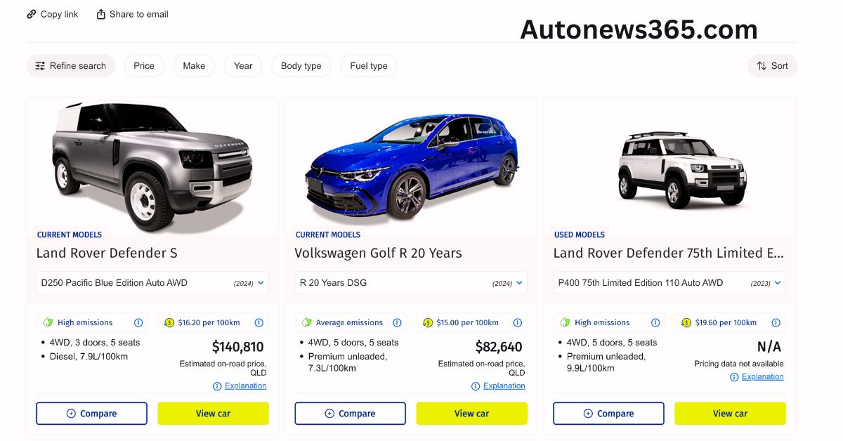 Car Comparison Tool